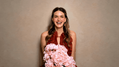Layla Holding Flowers Gif