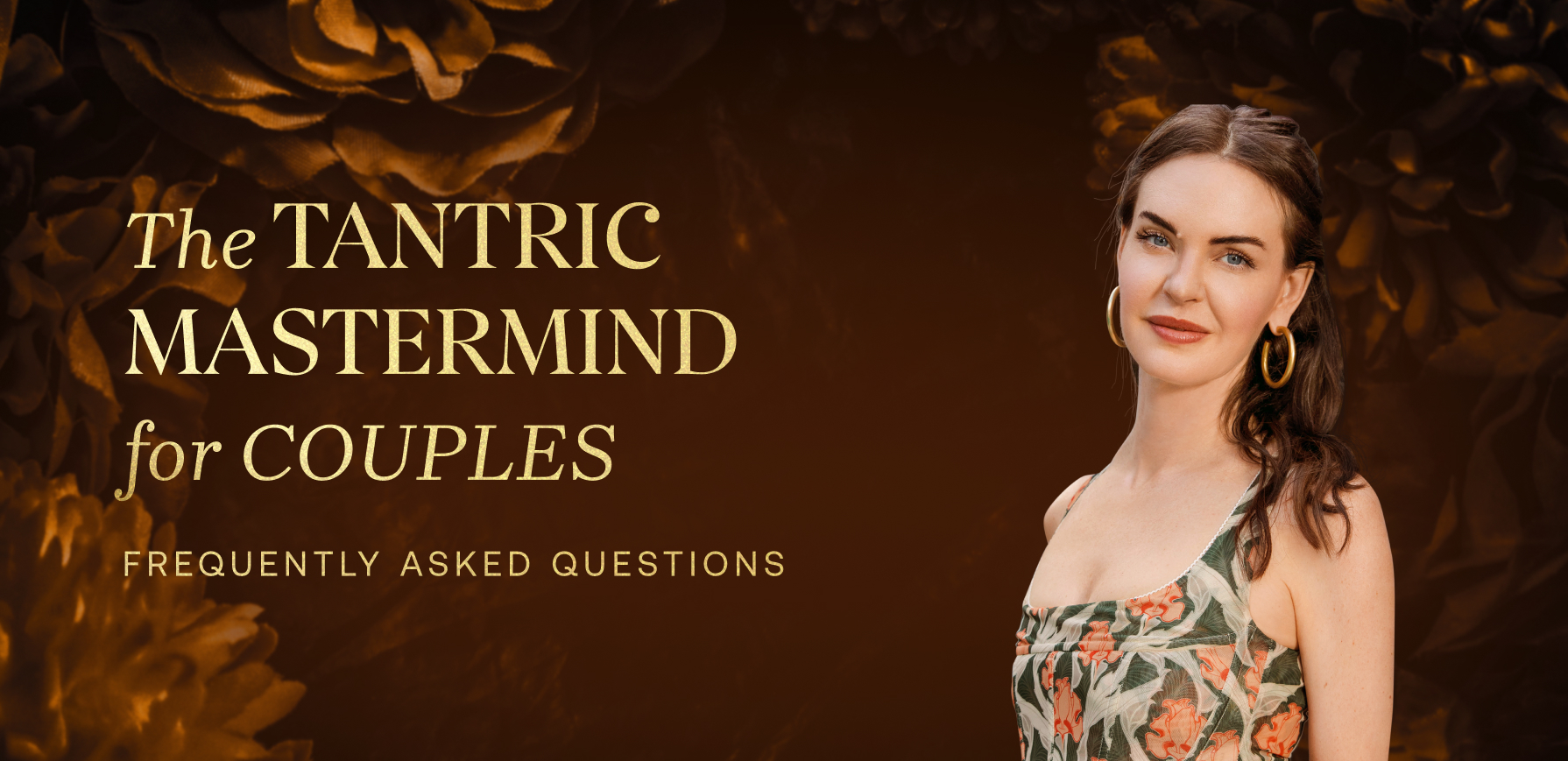 Layla Martin on a gold floral background